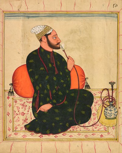Portrait of a Raja, Probably Raja Dhrub Dev of Jasrota by Unbekannt