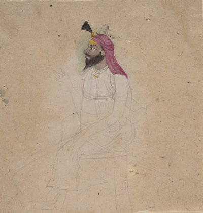 Portrait of a Sikh Noble, early 19th century by Unbekannt