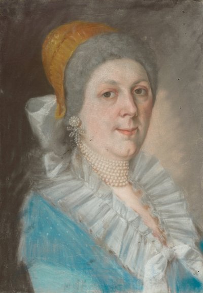 Portrait of a Woman with a Pearl Necklace by Unbekannt