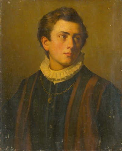 Portrait of a Young Man with a White Starched Collar by Unbekannt