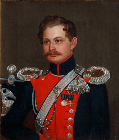 Portrait of a Staff Captain of 3rd Elisavetgrad Hussar Regiment by Unbekannt