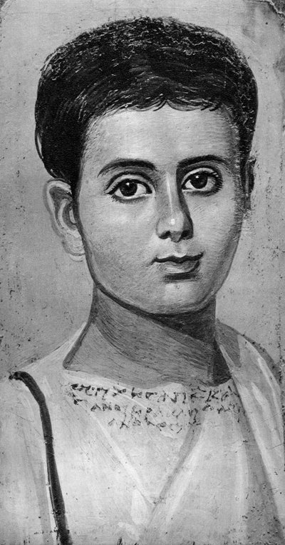 Portrait of a Young Boy, Al-Fayyum, Egypt by Unbekannt
