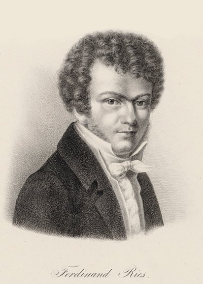 Portrait of Pianist and Composer Ferdinand Ries by Unbekannt