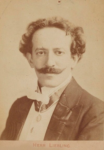 Portrait of Pianist and Composer Georg Liebling, c. 1900 by Unbekannt