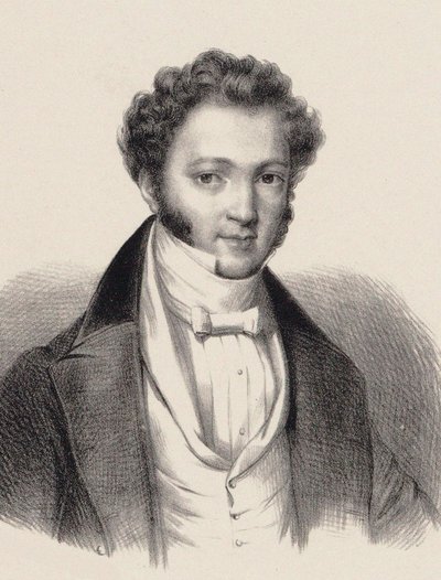 Portrait of Pianist and Composer Ignaz Moscheles by Unbekannt