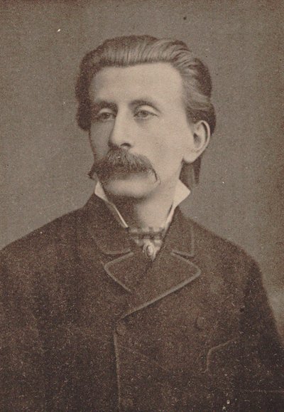 Portrait of pianist and composer Moritz Moszkowski, ca. 1886-1890 by Unbekannt