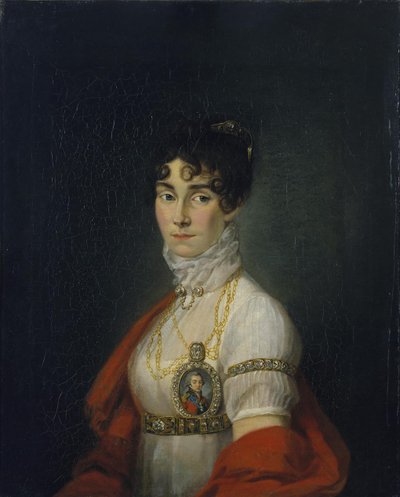 Portrait of the Actress and Singer, Countess Praskovya Sheremetyeva Zhemchugova, Early by Unbekannt
