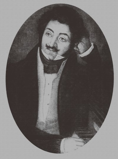 Portrait of the Composer Alexander Aleksandrovich Alyabyev by Unbekannt