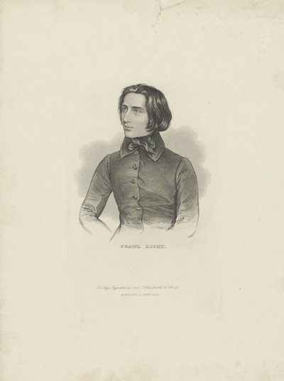 Portrait of the Composer Franz Liszt by Unbekannt