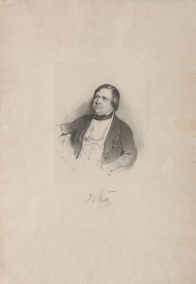 Portrait of the Composer Johann Friedrich Kittl by Unbekannt