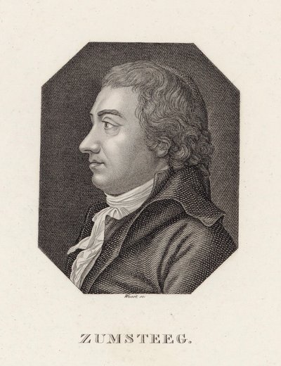 Portrait of the Composer Johann Rudolf Zumsteeg by Unbekannt