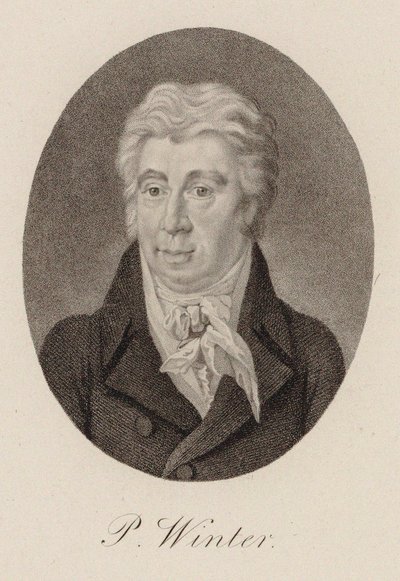 Portrait of the Composer Peter von Winter 1754-1825, ca 1825 by Unbekannt