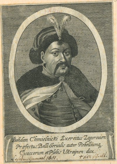 Portrait of the Cossack Hetman of Ukraine Bohdan Khmelnytsky by Unbekannt