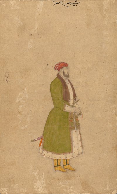 Portrait of the Courtier Mirza Muizz by Unbekannt