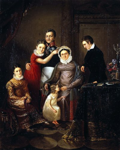 Portrait of the Family of Prince Nikolay Repnin-Volkonsky by Unbekannt