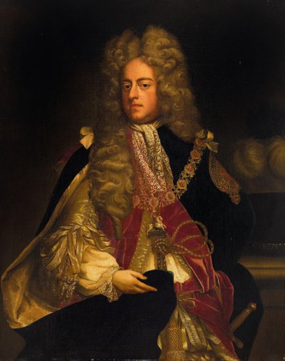 Portrait of King George I of Great Britain 1660-1727 by Unbekannt