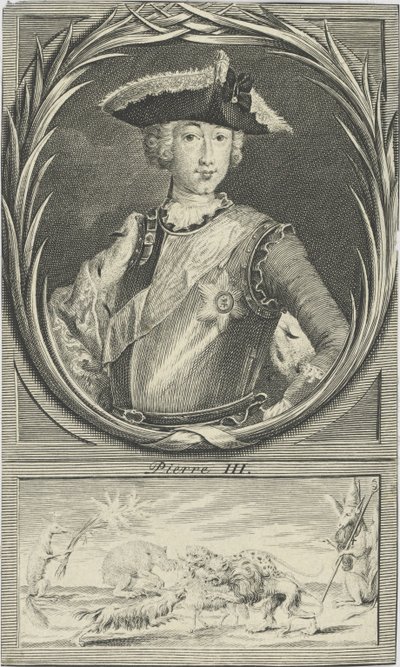 Portrait of the Tsar Peter III of Russia 1728-1762, c. 1750 by Unbekannt
