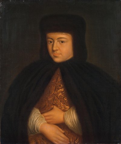 Portrait of the Tsarina Natalia Naryshkina, wife of tsar Alexis I of Russia by Unbekannt
