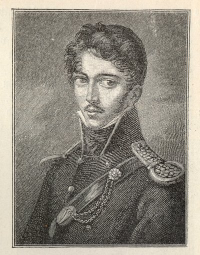 Portrait of the Author Theodor Körner, 1791-1813 by Unbekannt