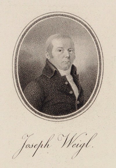 Portrait of the Cellist Joseph Franz Weigl by Unbekannt