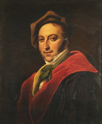 Portrait of the composer Gioachino Antonio Rossini 1792-1868 by Unbekannt