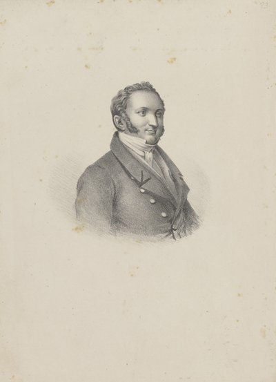 Portrait of the Composer Gioachino Antonio Rossini by Unbekannt