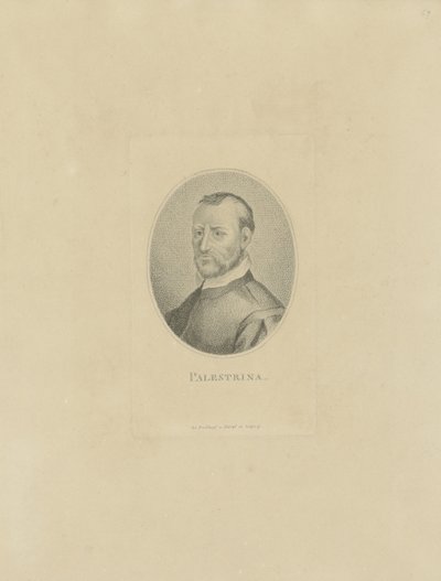Portrait of the Composer Giovanni Pierluigi da Palestrina by Unbekannt
