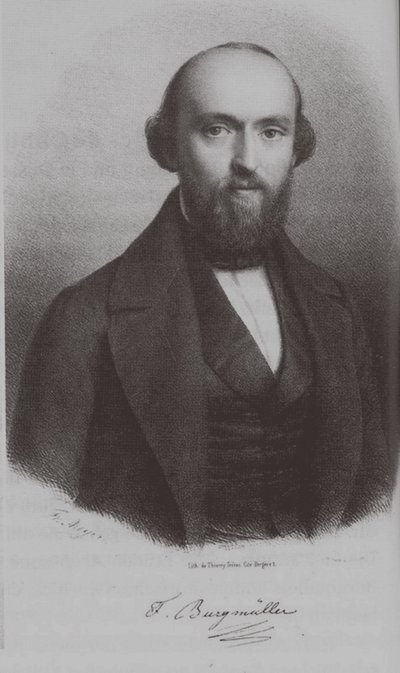 Portrait of the composer Johann Friedrich Franz Burgmüller, c. 1840 by Unbekannt