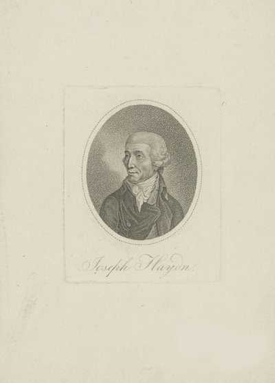 Portrait of the composer Joseph Haydn 1732-1809, 1800s by Unbekannt