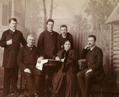 Portrait of the family of Sophia Perovskaya, 1860s by Unbekannt