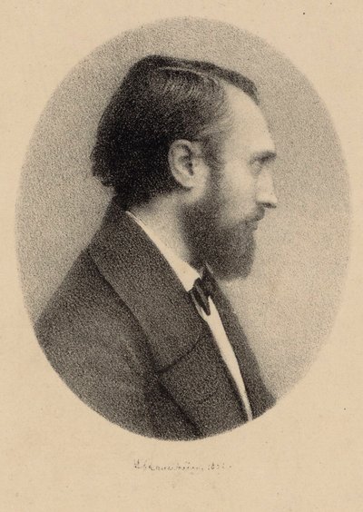 Portrait of the Pianist and Composer Louis Lacombe, 1818-1884 by Unbekannt