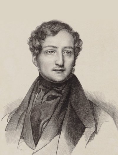 Portrait of the Pianist and Composer Sigismund Thalberg 1812-1871 by Unbekannt