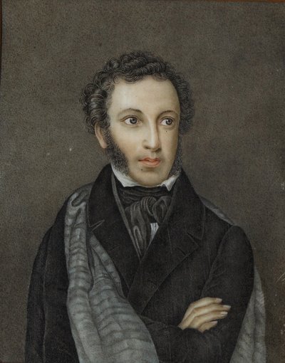 Portrait of the Poet Alexander Sergeyevich Pushkin, First Quarter of 19th century by Unbekannt