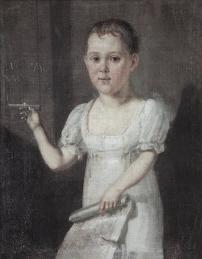 Portrait of the Poet Mikhail Lermontov 1814-1841 as Child, 1817-1818 by Unbekannt