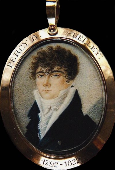 Portrait of the Poet Percy Bysshe Shelley 1792-1822, ca 1825 by Unbekannt
