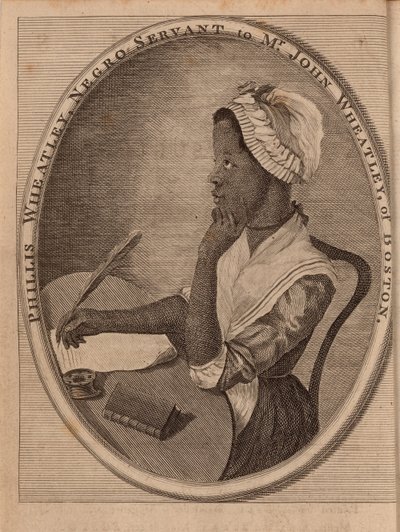 Portrait of the Poet Phillis Wheatley by Unbekannt