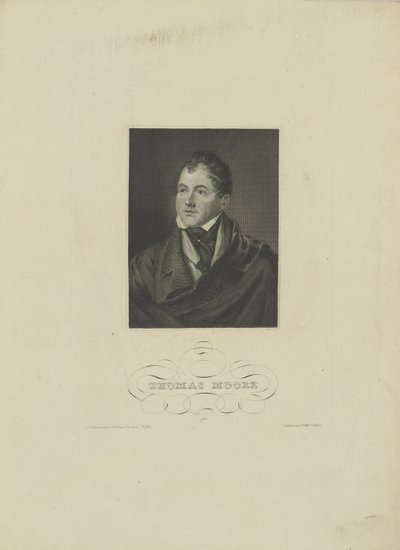 Portrait of the Poet Thomas Moore by Unbekannt