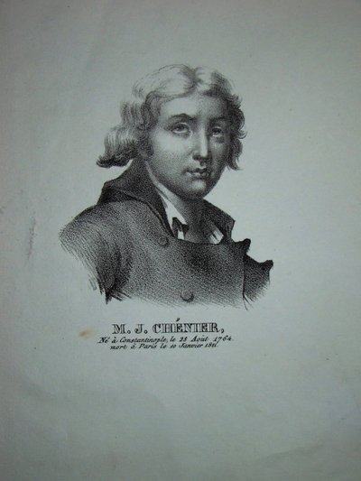 Portrait of the Poet and Dramatist Marie-Joseph Chénier by Unbekannt