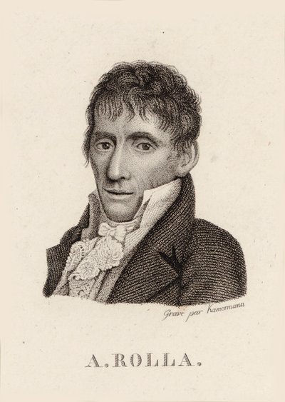 Portrait of the violinist and composer Alessandro Rolla, 1757-1841, 1790 by Unbekannt