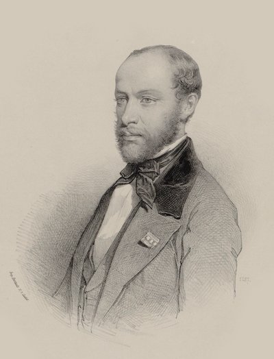 Portrait of the Violinist and Composer Henri Vieuxtemps by Unbekannt