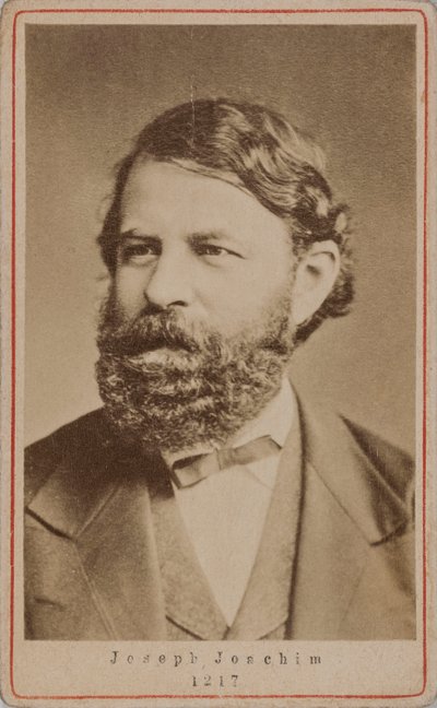 Portrait of the Violinist and Composer Joseph Joachim 1831-1907, 1870s by Unbekannt