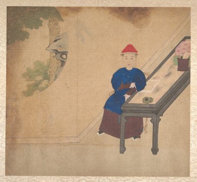 Portraits of members of a Manchu family by Unbekannt