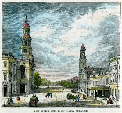 Post Office and Town Hall, Adelaide, South Australia, Australia by Unbekannt
