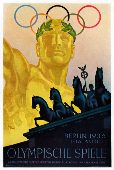 Poster for the 1936 Olympic Games, Berlin by Unbekannt