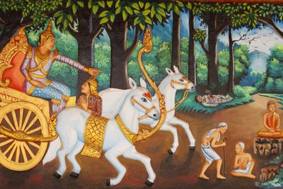 Preah Prom Rath Monastery: Life of the Buddha: Siddhartha Gautama and the Four Sights, Siem Reap, Cambodia by Unbekannt