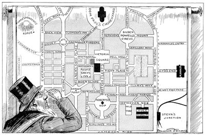 President Kruger looking at a plan of the New Pretoria by Unbekannt