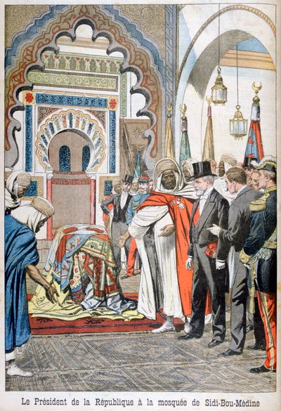 President Loubet Visiting the Mosque of Sidi Bou Medine, Tlemcen, Algeria by Unbekannt