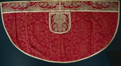 Priests Red Cope, Orphrey and Hood by Unbekannt