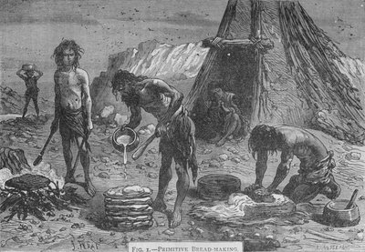 Primitive Breadmaking, 1894 by Unbekannt