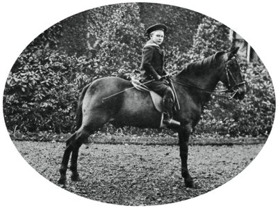 Prince Albert Windsor at Age Six, Sitting on a Horse by Unbekannt